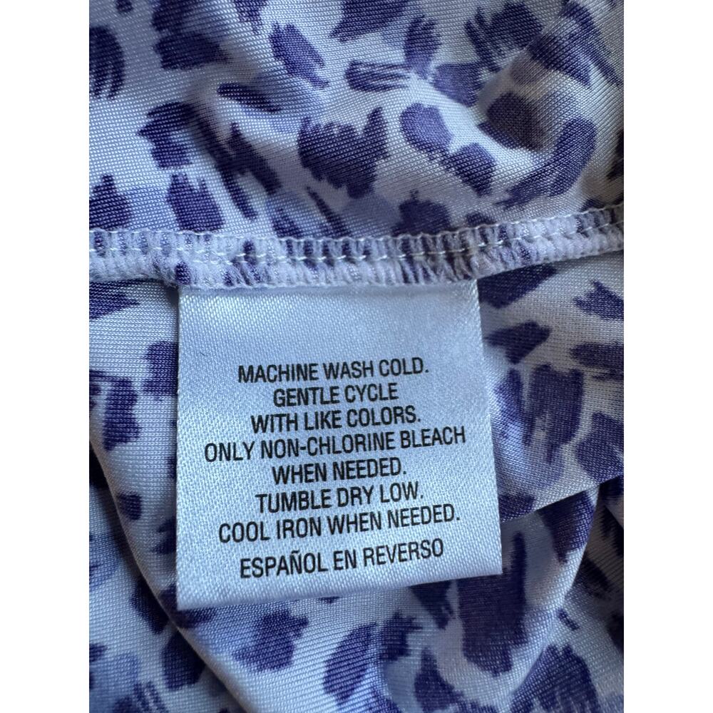 Alfani Intimates Purple Animal Print Twist Front Chemise Dress Size M - Picture 10 of 11